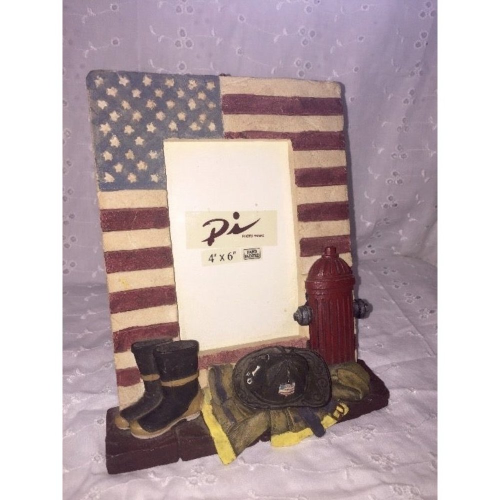 Pi Raised 3D Fire Fighter Photo Frame